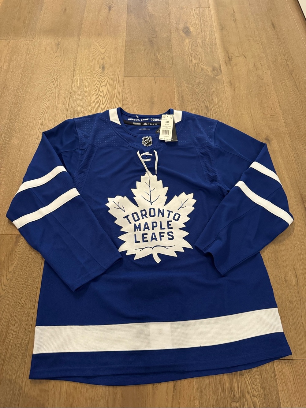 NHL Toronto Maple Leafs Blue and White Hockey Jersey